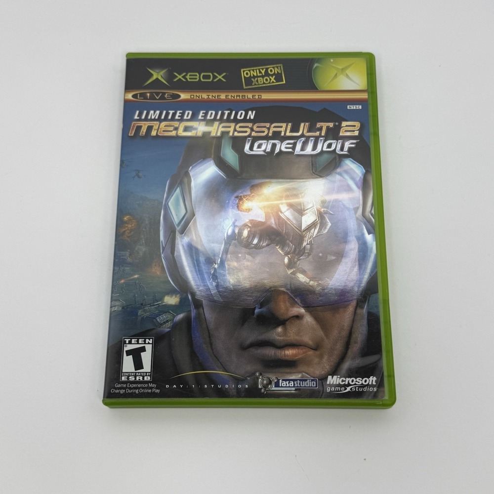 MechAssault 2: Lone Wolf - Limited Edition (Microsoft Xbox, 2004) CIB Working